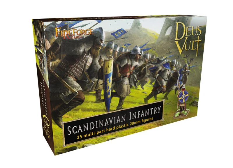 Scandinavian Infantry 12th/13th Century, 28mm Model Figures - Fireforge Games