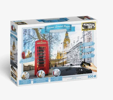 4D Puzzle 62101 Big Ben 500pc Scratch Off Puzzle - 4D Cityscape