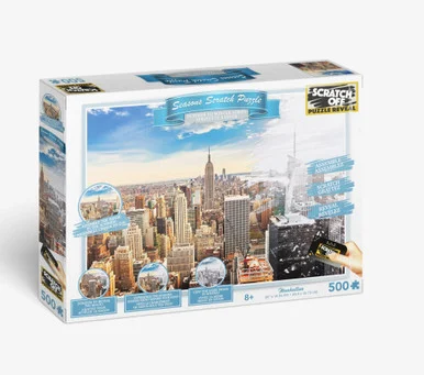 4D Puzzle 62100 Scratch Off Seasons Puzzle Manhattan - 4D Cityscape