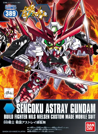 Bandai 5058282 #389 SDBB Sengoku Astray Gundam Build Fighter Nils Nielsen Custom Made Mobile Suit Model Kit