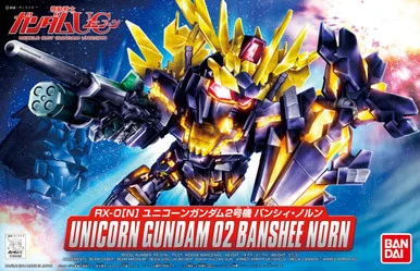 Bandai 5058894 #391 SDBB RX-0[N] Unicorn Gundam 02 Banshee Norn Model Kit