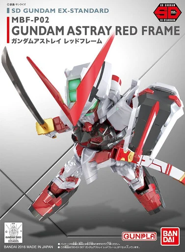 Bandai 5065621 SDEX #07 MBF-P02 Gundam Astray Red Frame Model Kit