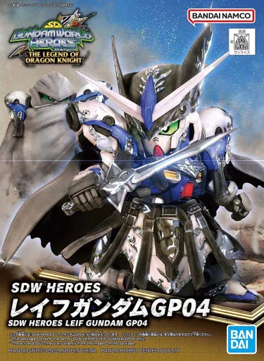 Bandai 5063704 #25 SDW Heroes Leif Gundam GP04 Model Kit