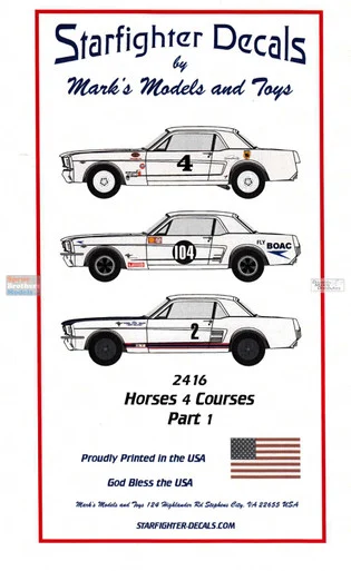 SFD02416 1:24 Starfighter Decals - Horses 4 Courses Part 1