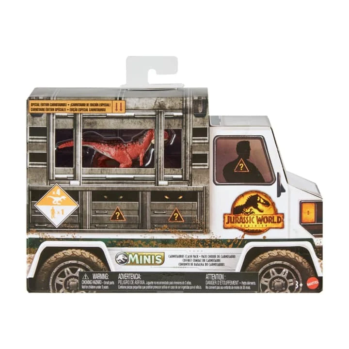Jurassic World Dominion Carnotaurus Clash Pack Mini Action Figures - Mattel