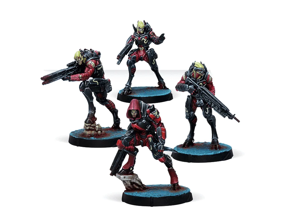 Infinity Combined Army Shasvastii Nox Troops Miniature Game Figures - Corvus Belli