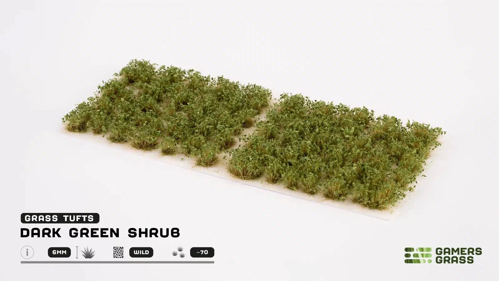 Dark Green Shrubs Tuft Set 6mm - Gamers Grass