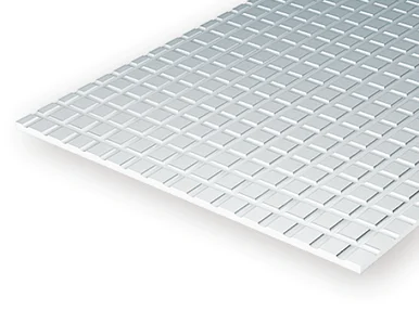 Evergreen Scale Models 4516 Sidewalk, .040 x 6 x 12 Sheet, 1/4 x 1/4 Squares (1 Piece)