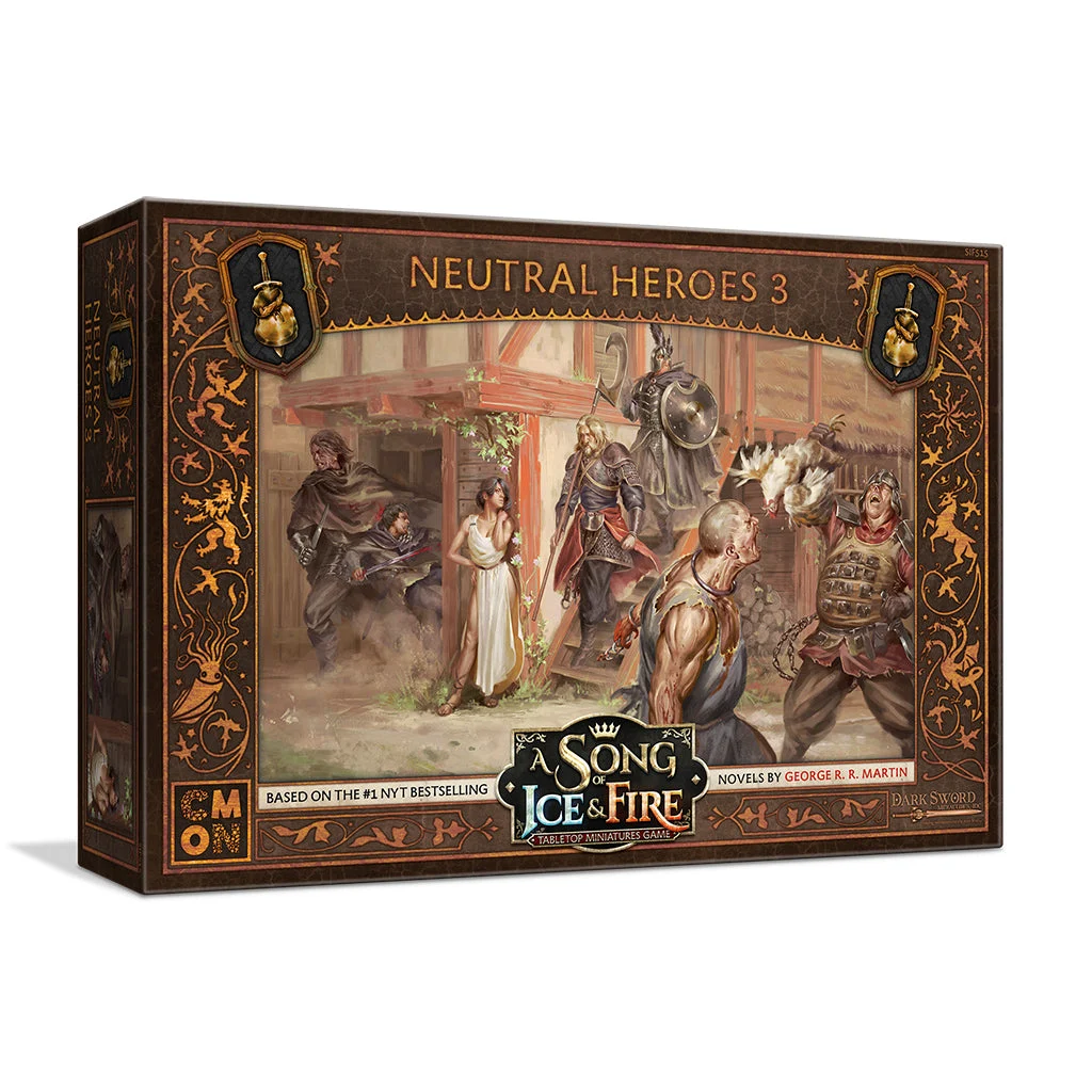 A Song of Ice & Fire Neutral Heroes 3 Miniatures - CMON