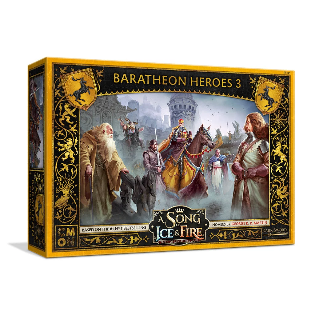 A Song of Ice & Fire House Baratheon Heroes 3 Miniatures - CMON