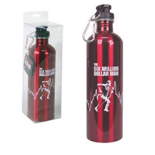 Six Million Dollar Man 750 ml Water Bottle - Bif Bang Pow!