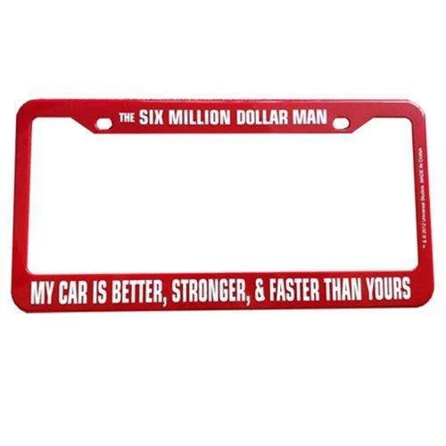 Six Million Dollar Man License Plate Frame - Bif Bang Pow!
