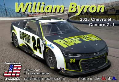 Salvinos JR Models SJMHMC2023WBP Hendrick Motorsports 2023 #24 Raptor Camaro Driven by William Byron 1/24 Scale Model Kit