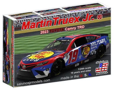 Salvinos JR Models JGT2023MTC Joe Gibbs Racing, Martin Truex Jr's Bass Pro Shops 1/24 Scale Model Kit