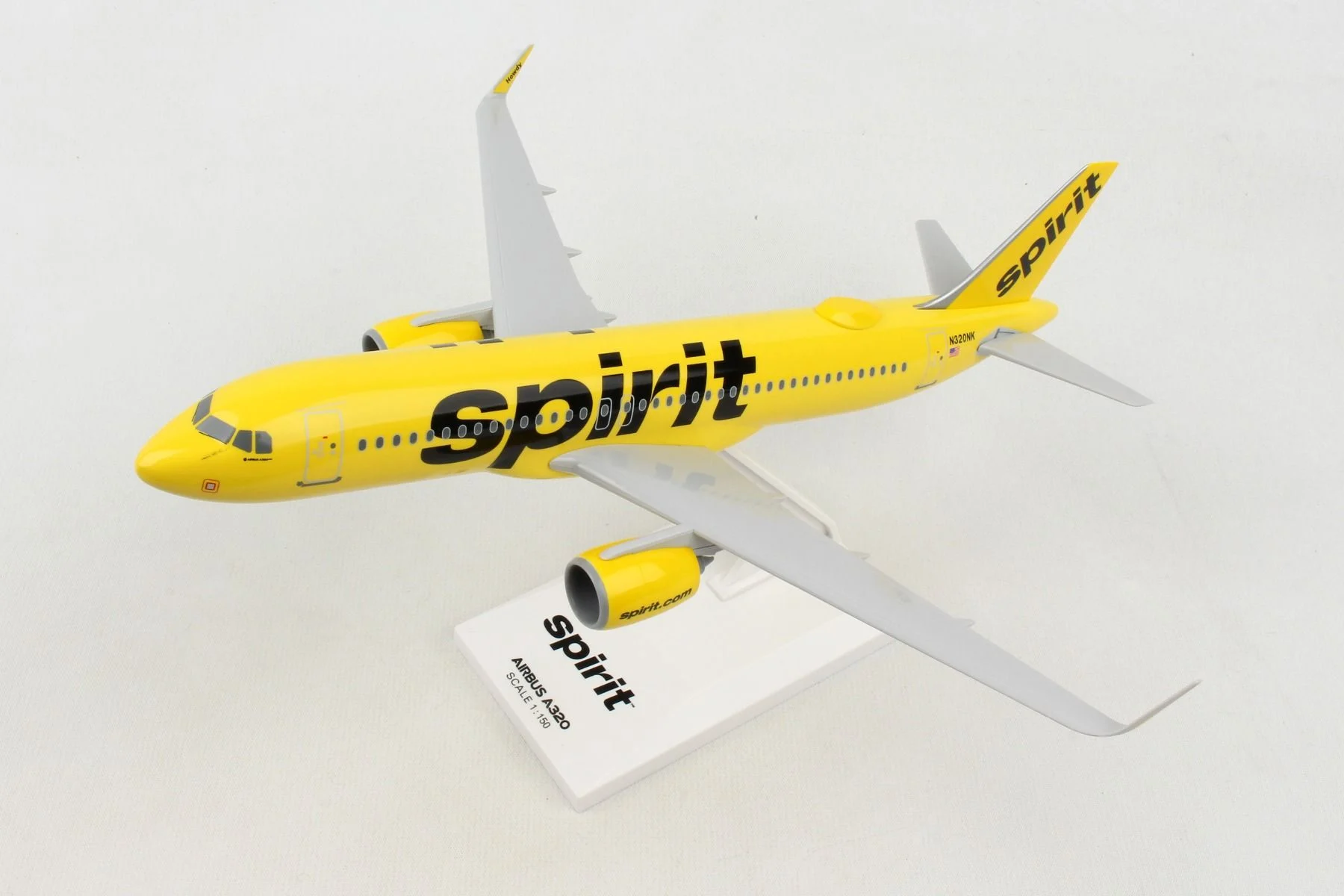 Airbus A320neo Spirit Airlines 1:150 Scale Model - Skymarks