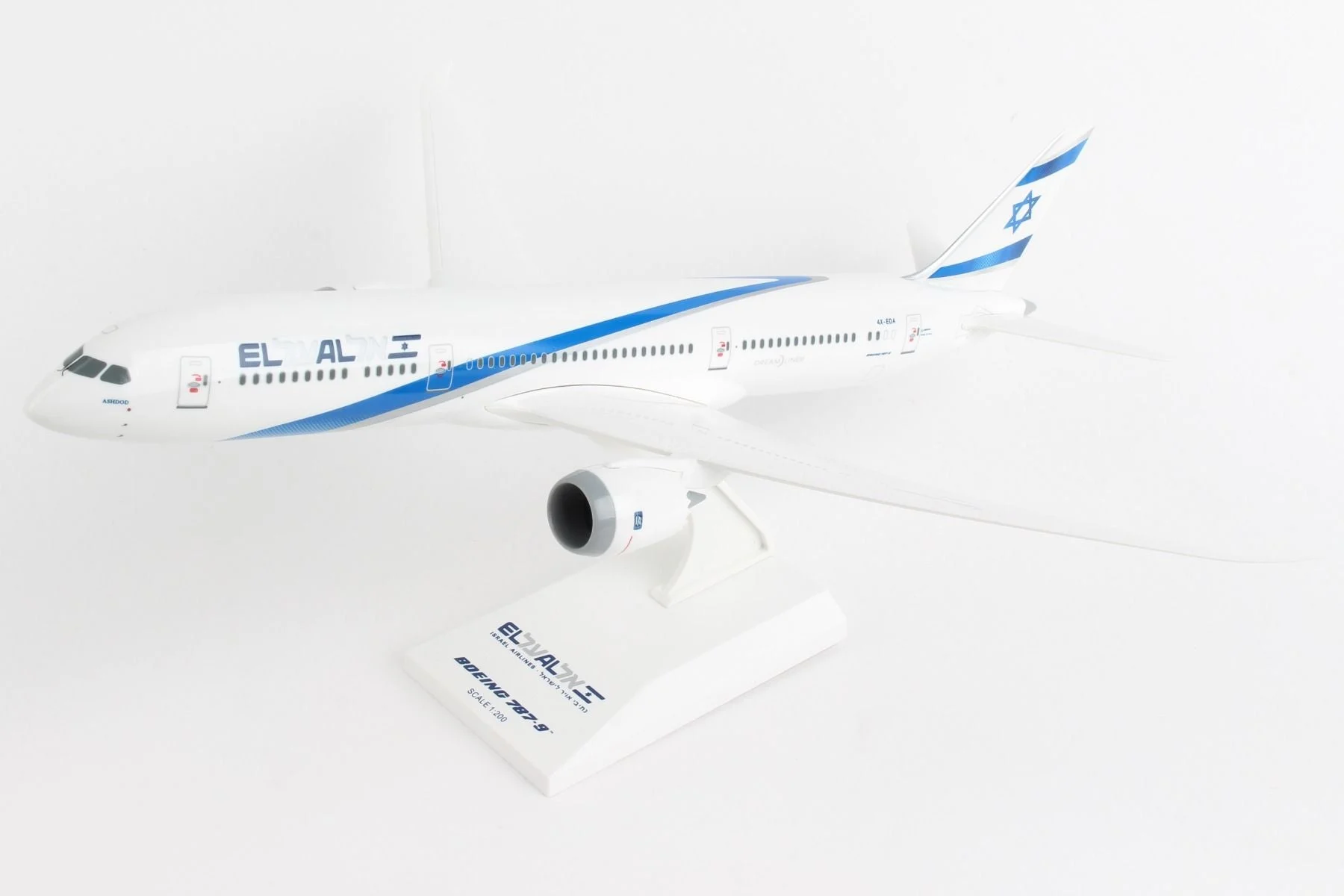 Boeing 787-9 Dreamliner EL Al (4X-EDA) 1:200 Scale Model