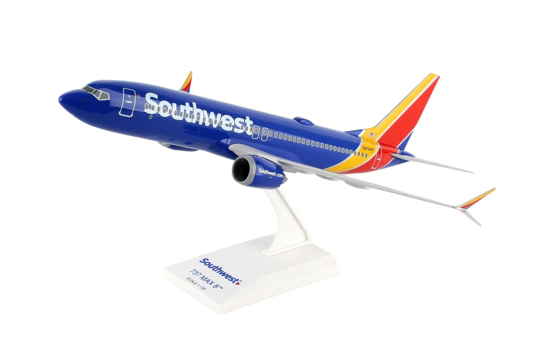 Boeing 737 MAX 8 Southwest Airlines (N8706W) 1:130 Scale Model - Skymarks