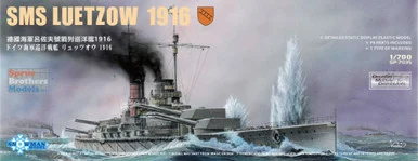 SNMSP7035 1:700 Snowman Model SMS Leutzow 1916 (Waterline Series)