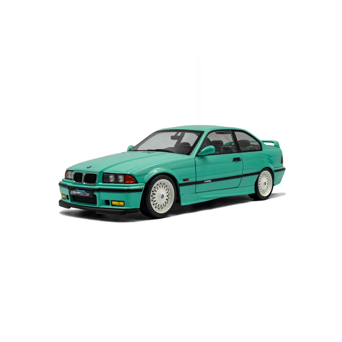 Bmw m3 coupe solido works mint green 1991 1/18 Die cast