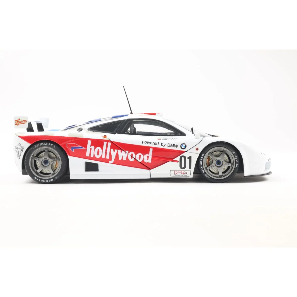 Mclaren f1 gtr short tail white n01 n.piquet / j.cecotto 2 horas de brasilia 1996 1/18 - SOLIDO