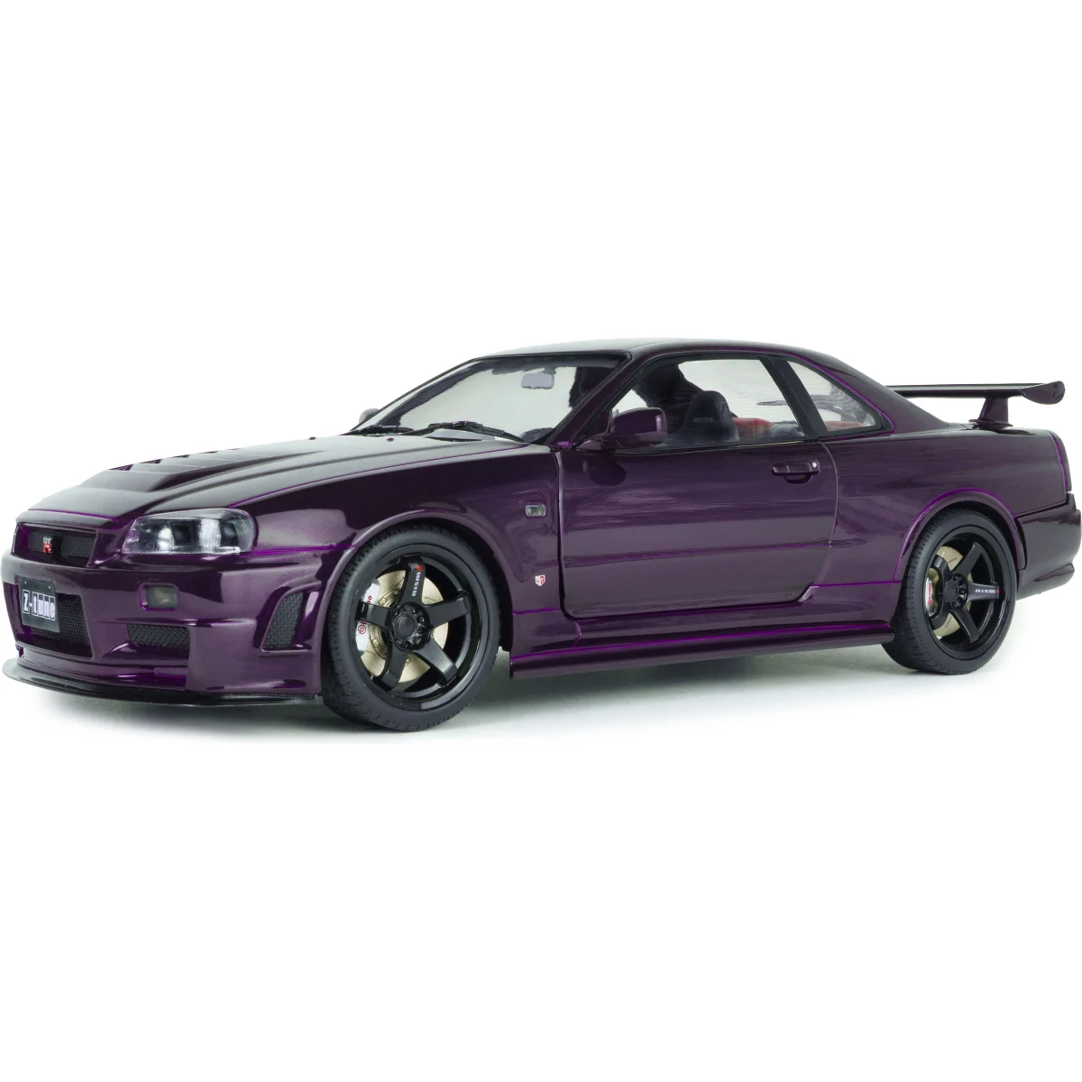 Solido 1804311 nissan skyline gt-r (bnr34) z-tune midnight purple 1999 1/18 Die cast