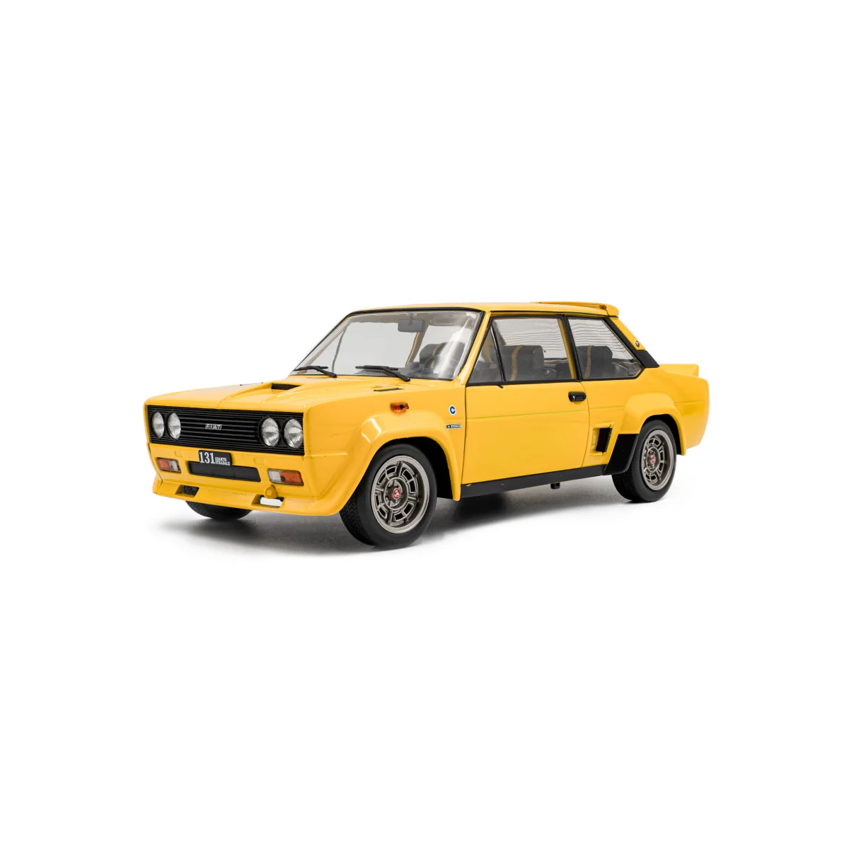 Fiat 131 abarth yellow 1980 1/18 Die cast - SOLIDO