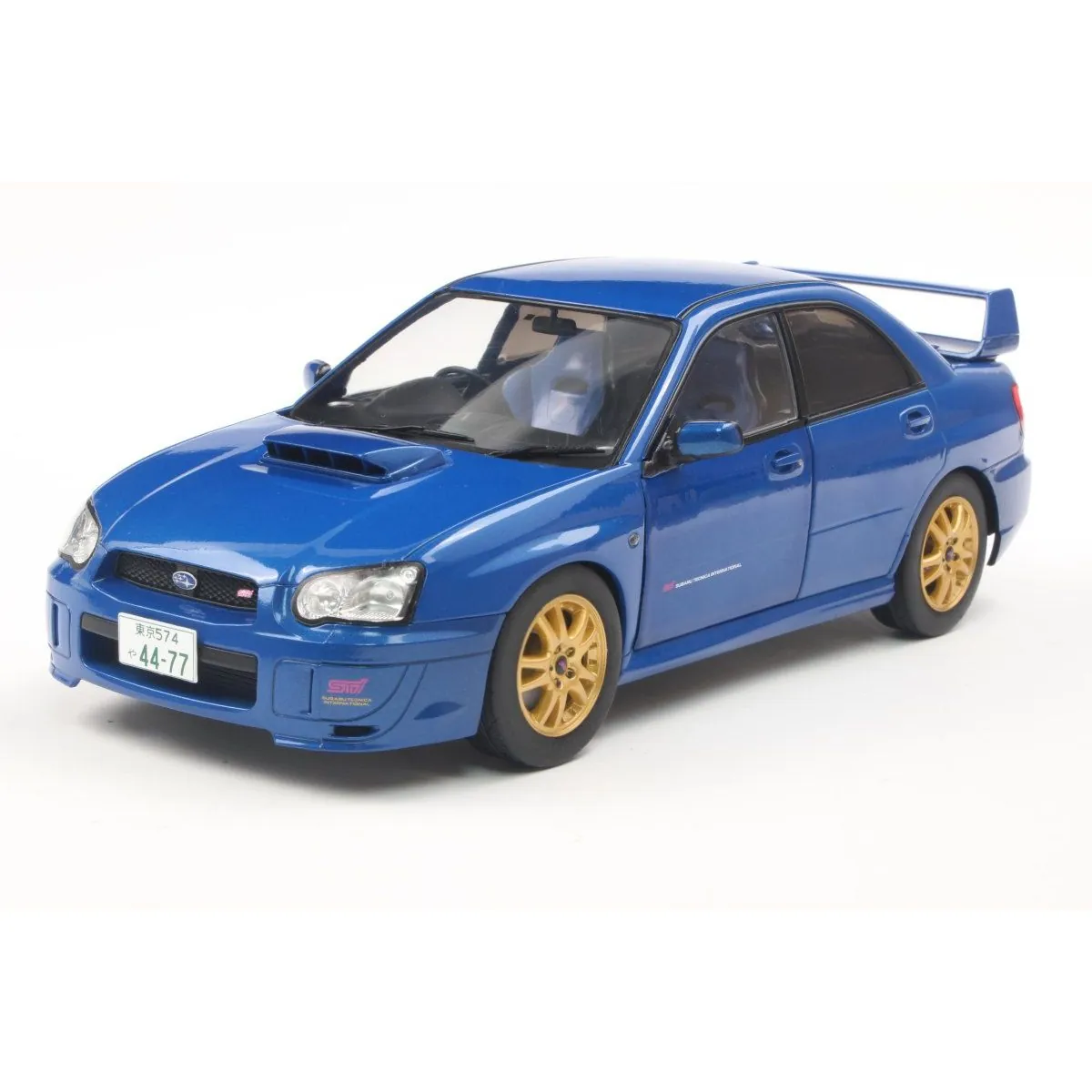 1:18 subaru impreza wrx sti sonic blue 2003 Die cast - SOLIDO