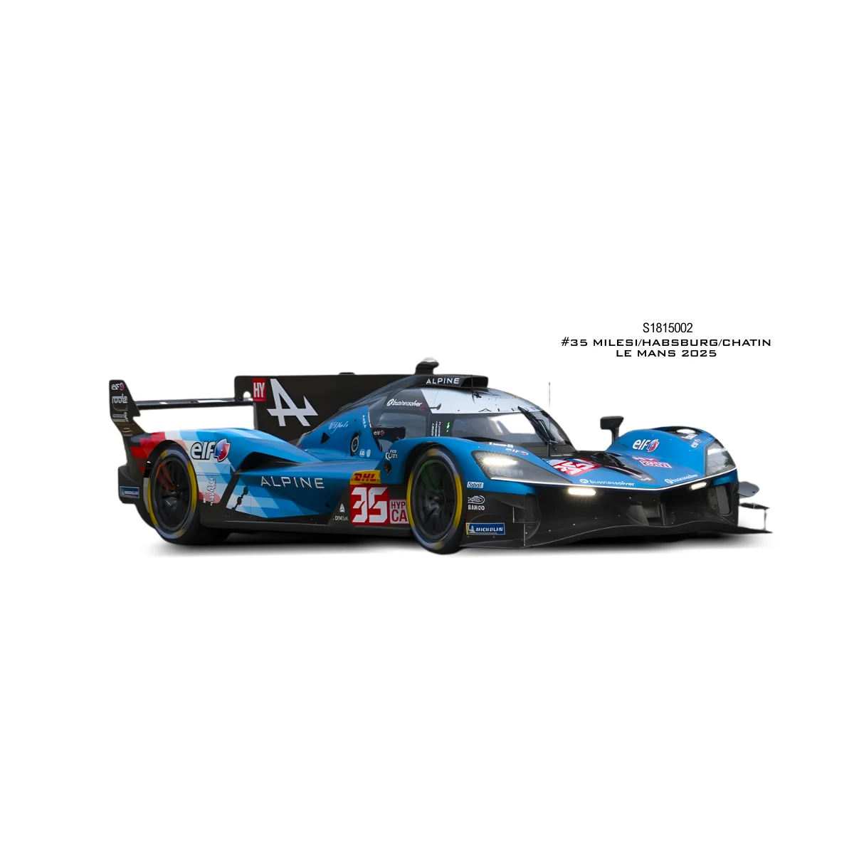 SOLIDO 1815002 ALPINE RACING A424 LMDh BLUE MILESI / HABSBURG / CHATIN 35 LE MANS 2025 1/18