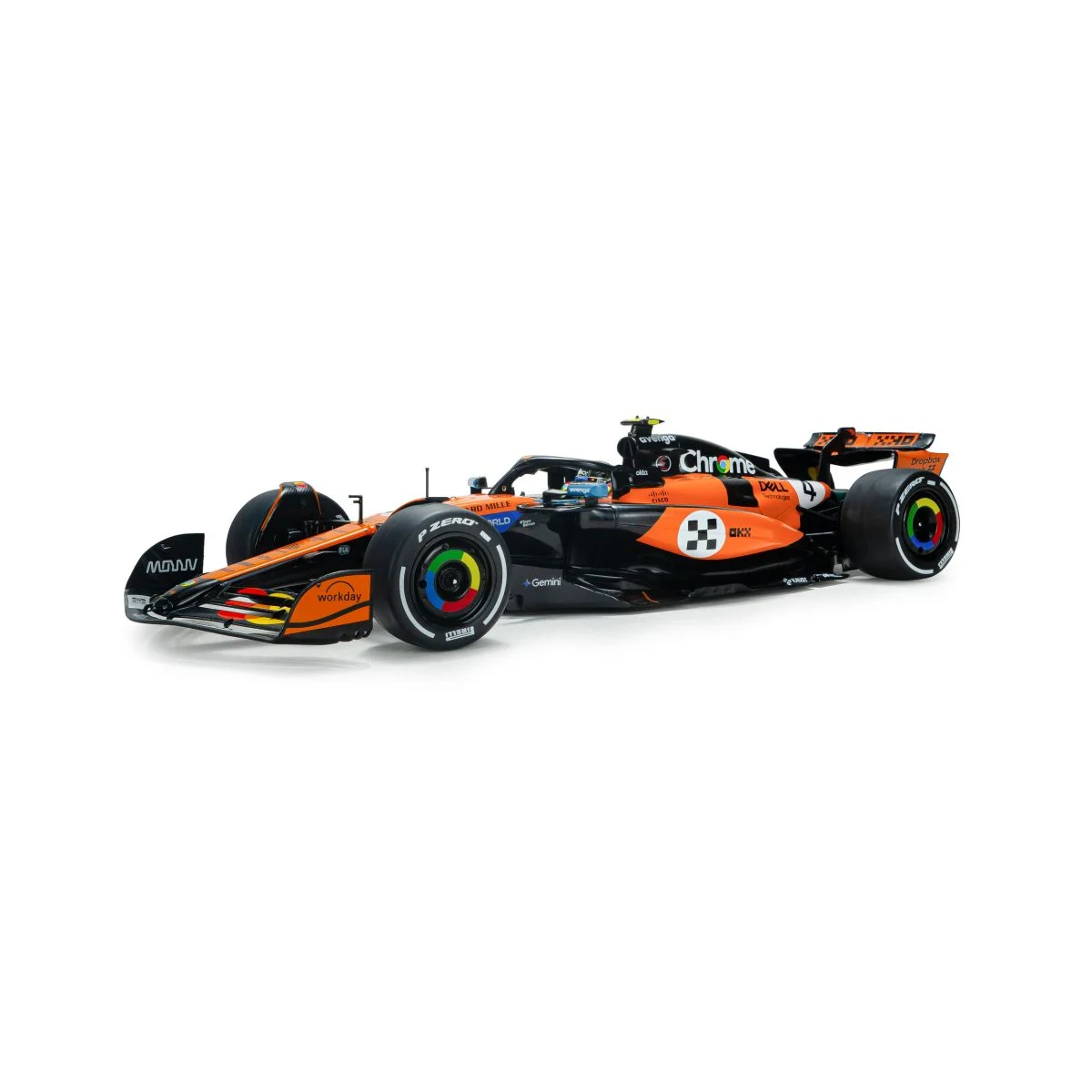 Mclaren mcl39 orange l.norris 4 gp monaco 2025 1/18 Die cast - SOLIDO