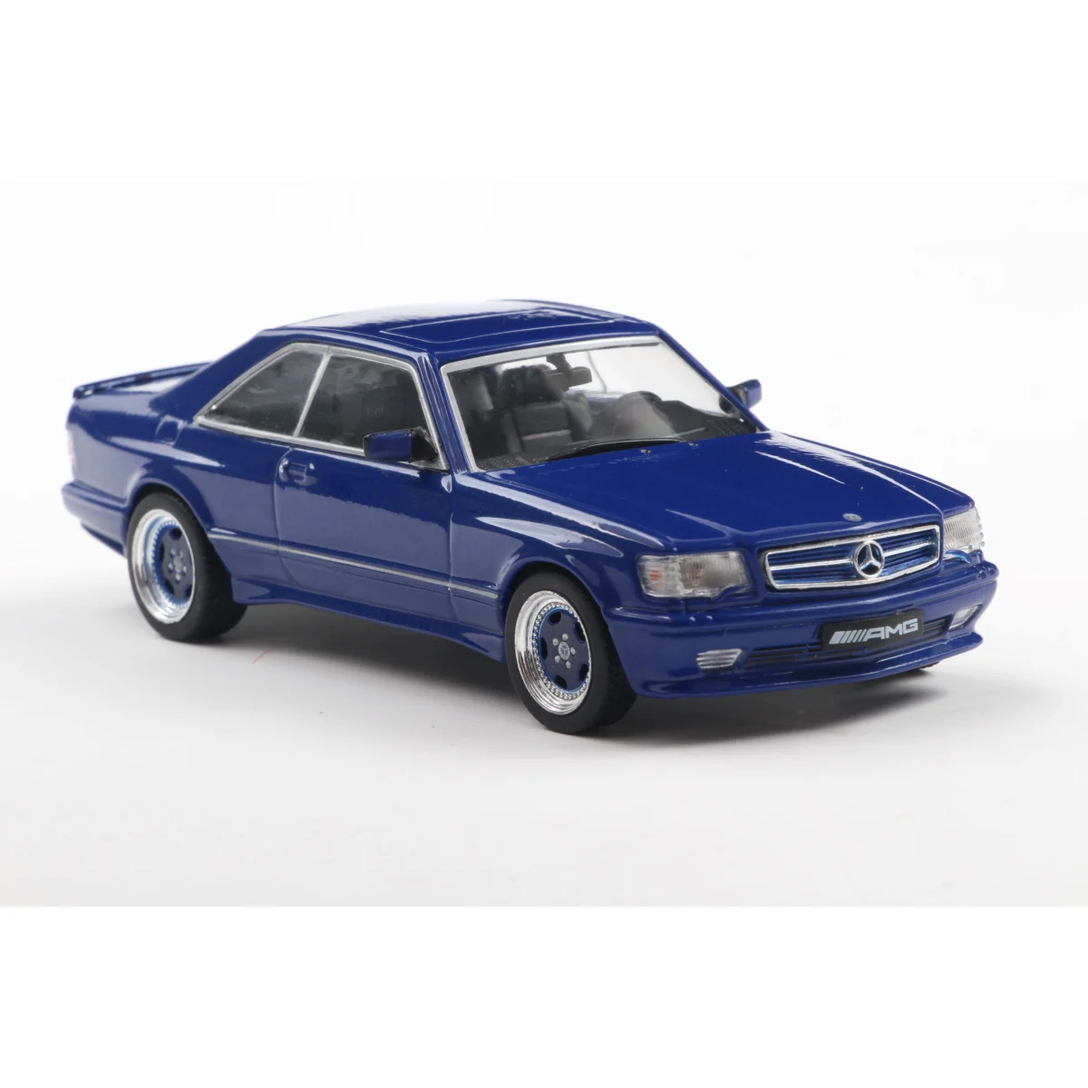 Mercedes-benz 560 sec amg widebody linarite blue pearl 1990 1/43 Die cast