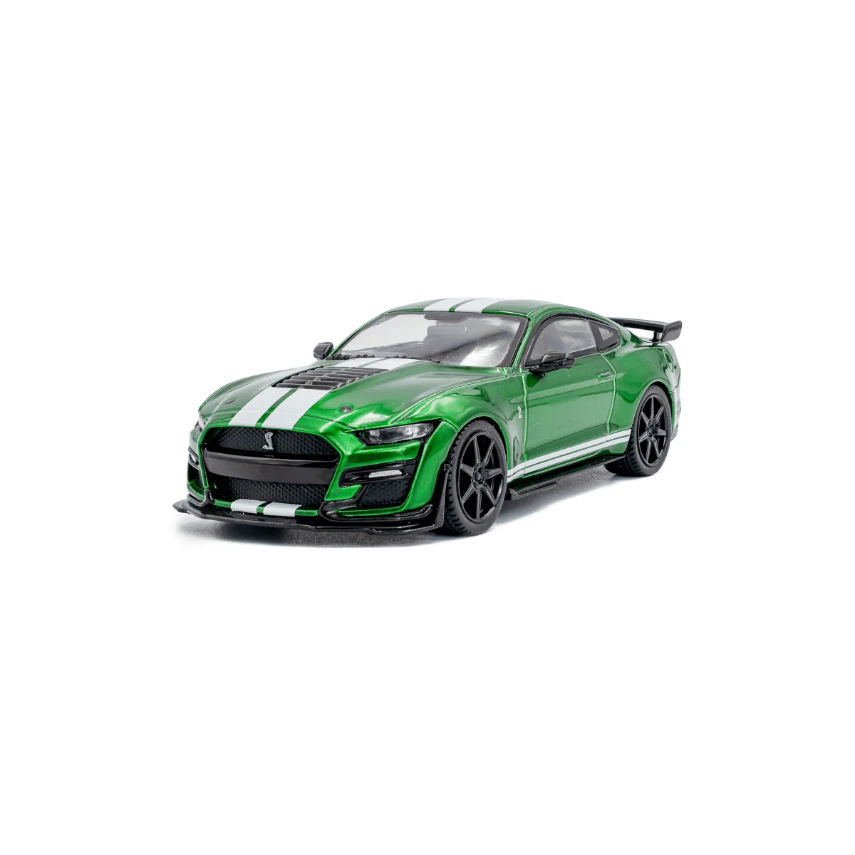 Shelby mustang gt500 eruption green metallic w/white stripes 202 1/43 Die cast - SOLIDO