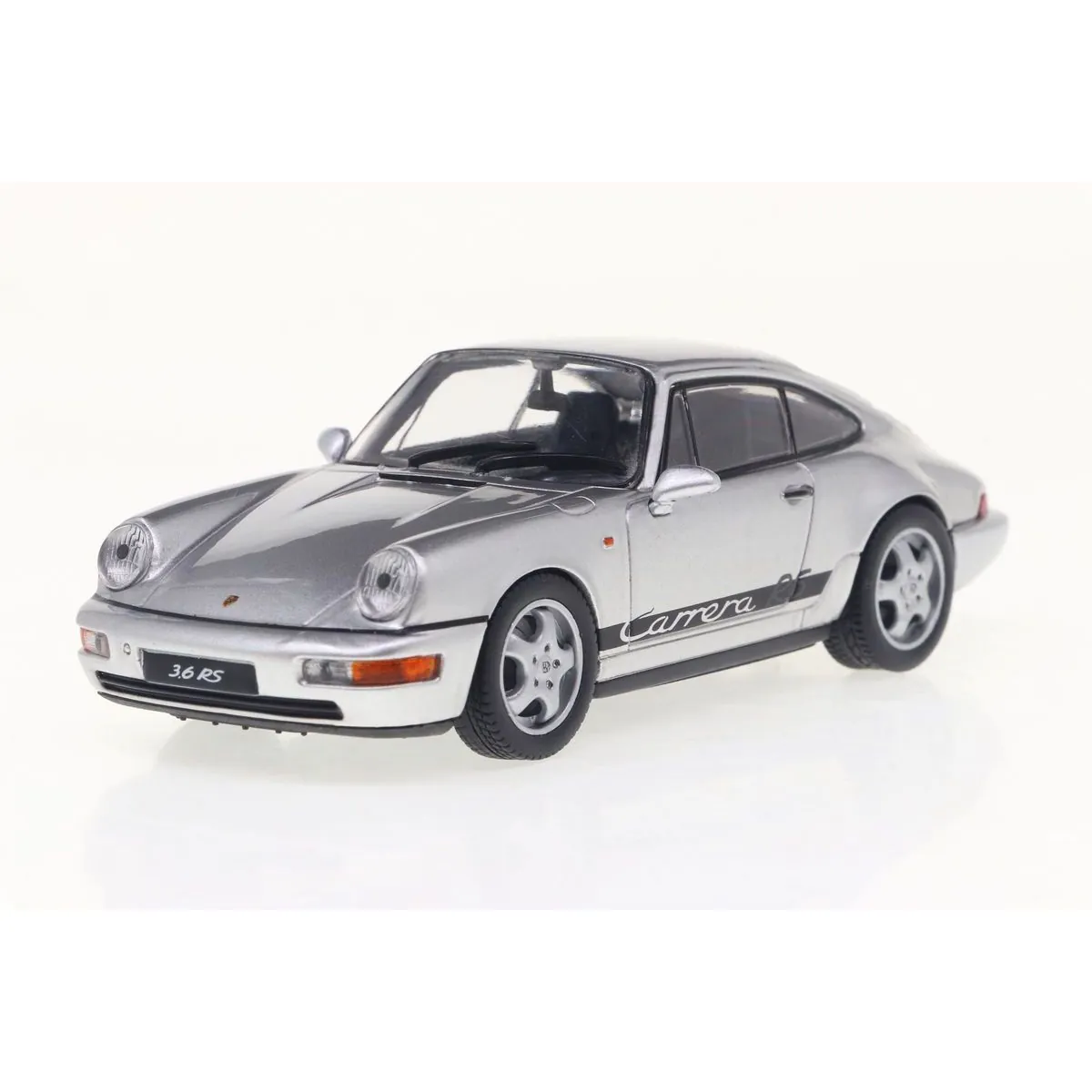 1:43 porsche 911 (964) rs silver w/black stripe 1994 Die cast - SOLIDO