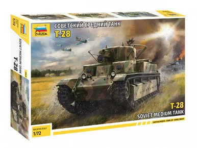 Zvezda 5064 1/72 Soviet T28 MediumTank - Zvezda Models