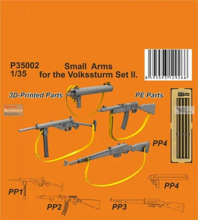 SPHP35002P 1:35 Special Hobby Small Arms for the Volksturm Set 2