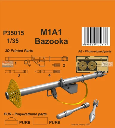 SPHP35015P 1:35 Special Hobby M1A1 Bazooka