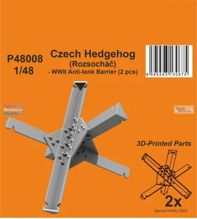 SPHP48008P 1:48 Special Hobby Czech Hedgehog WW2 Anti-Tank Barrier