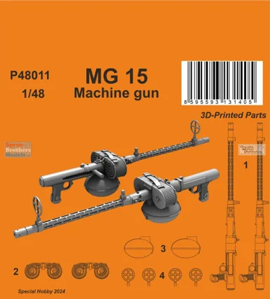 SPHP48011P 1:48 Special Hobby MG15 Machine Gun Set