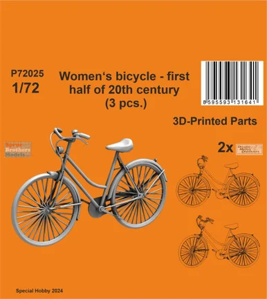 SPHP72025P 1:72 Special Hobby Women's Bicycle Set (1st Half of 20th Century)