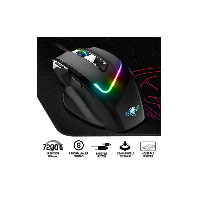 PRO M3 RGB pack (PRO M3 RGB Mouse + Mouse Pad) - Spirit Of Gamer