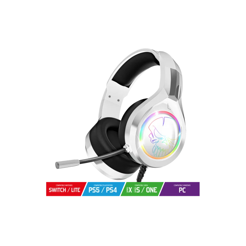 Pro-H8 Headset - Arctic White RGB - for PS4/PS5/XBOXONE/SeriesX/SWITCH/PC