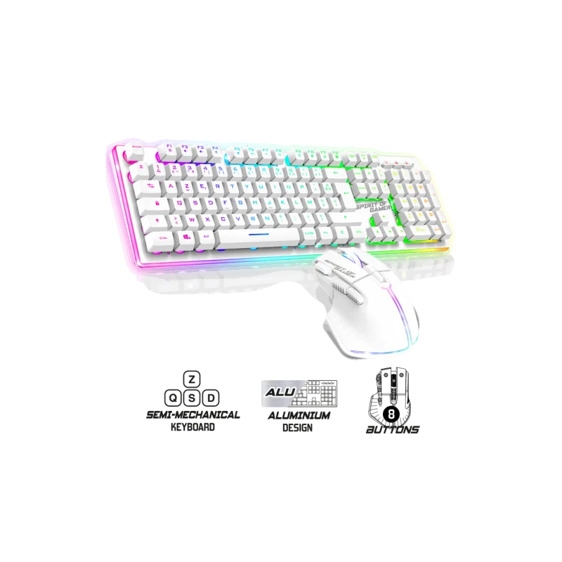 ULTIMATE 600 Wireless White Gamer Pack - Keyboard / Mouse
