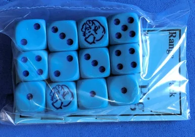 PIGXX207 - PIGGY DICE (12) - SPITFIRE BLUE