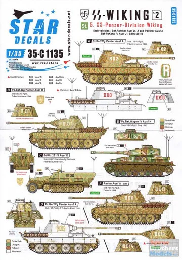 SRD35C1135 1:35 Star Decals - 5. SS-Panzer-Division Wiking #2
