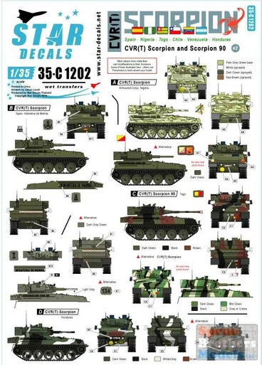 SRD35C1202 1:35 Star Decals - CVR(T) Scorpion #2
