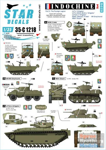 SRD35C1218 1:35 Star Decals Indochina Part 3: The Foreign Legion