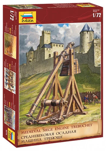 Zvezda 8516 Trebuchet Medieval Siege Engine 1/72 Scale Model Kit - Zvezda Models