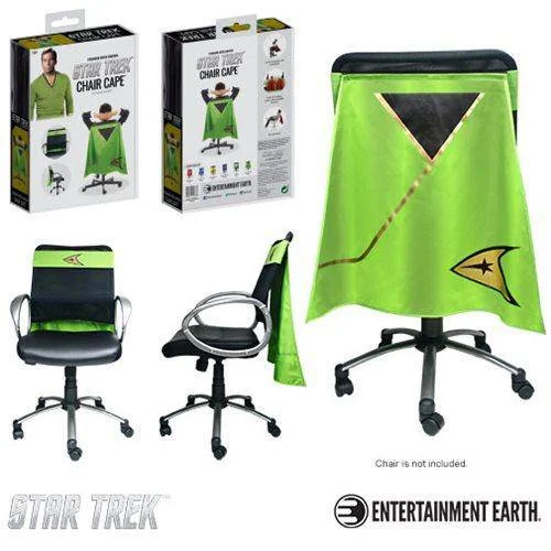 Star Trek: The Original Series Command Green Uniform Chair Cape - Entertainment Earth