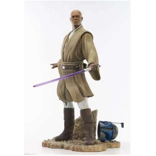 Star Wars Premier Collection AOTC Mace Windu Statue - Diamond Select