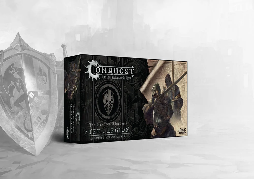 Conquest The Hundred Kingdoms Steel Legion, 38 mm Scale Model Plastic Figures - Para Bellum Games