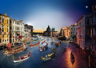 4D Puzzle 10004 Stephen Wilkes Regata Storica, Venice, Day to Night - 4D Cityscape